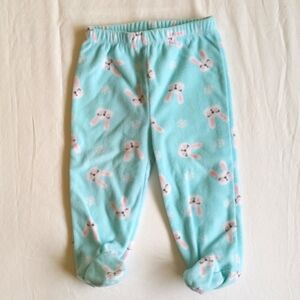 george winter bunny fleece footed pants 6-12 months baby girl